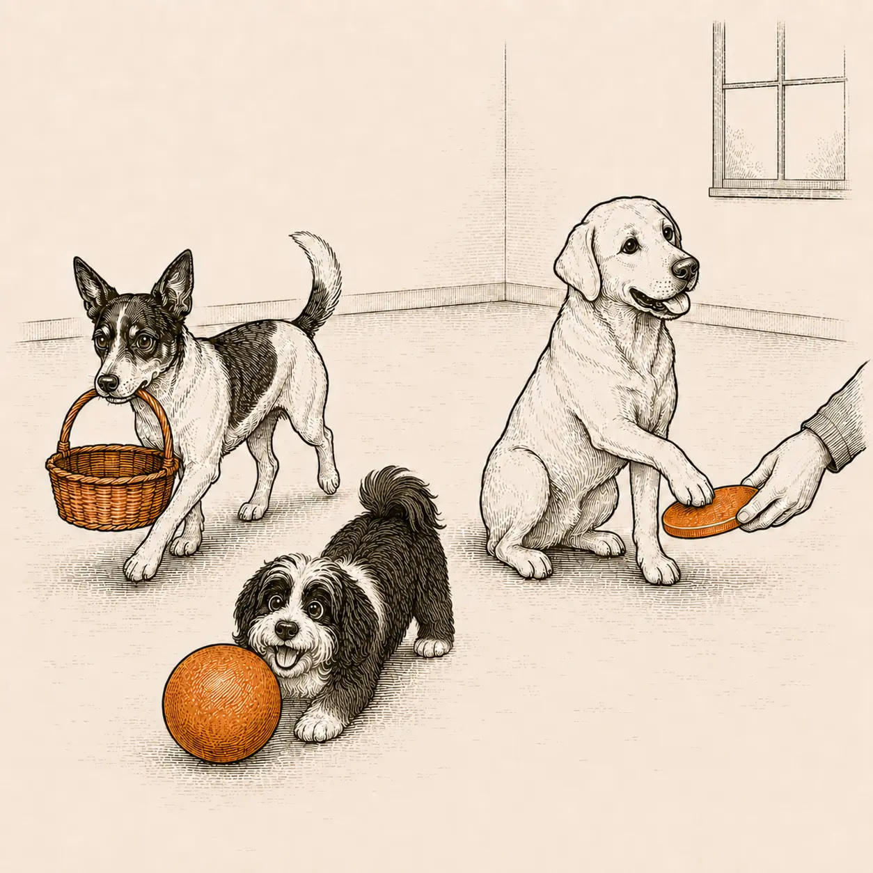 Hund beim Tricktraining in der Hundeschule Schnüffelnase