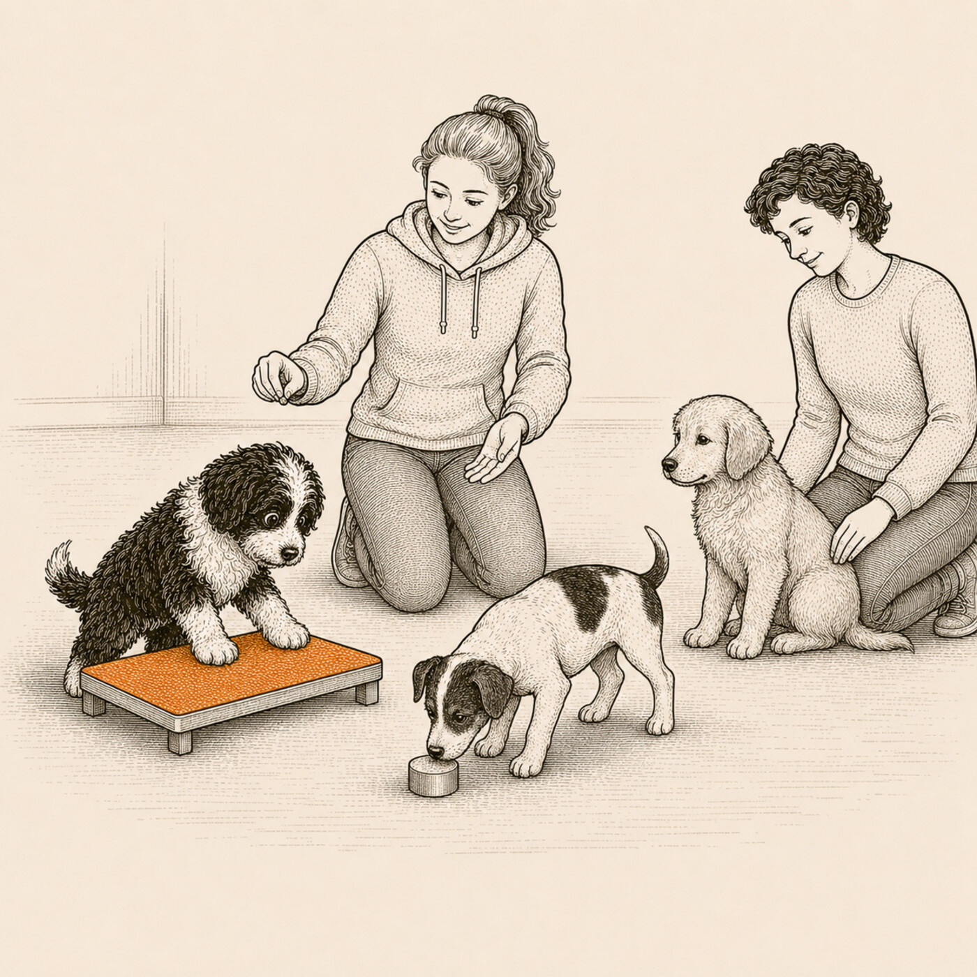 Welpe in der WelpenZeit der Hundeschule Schnüffelnase